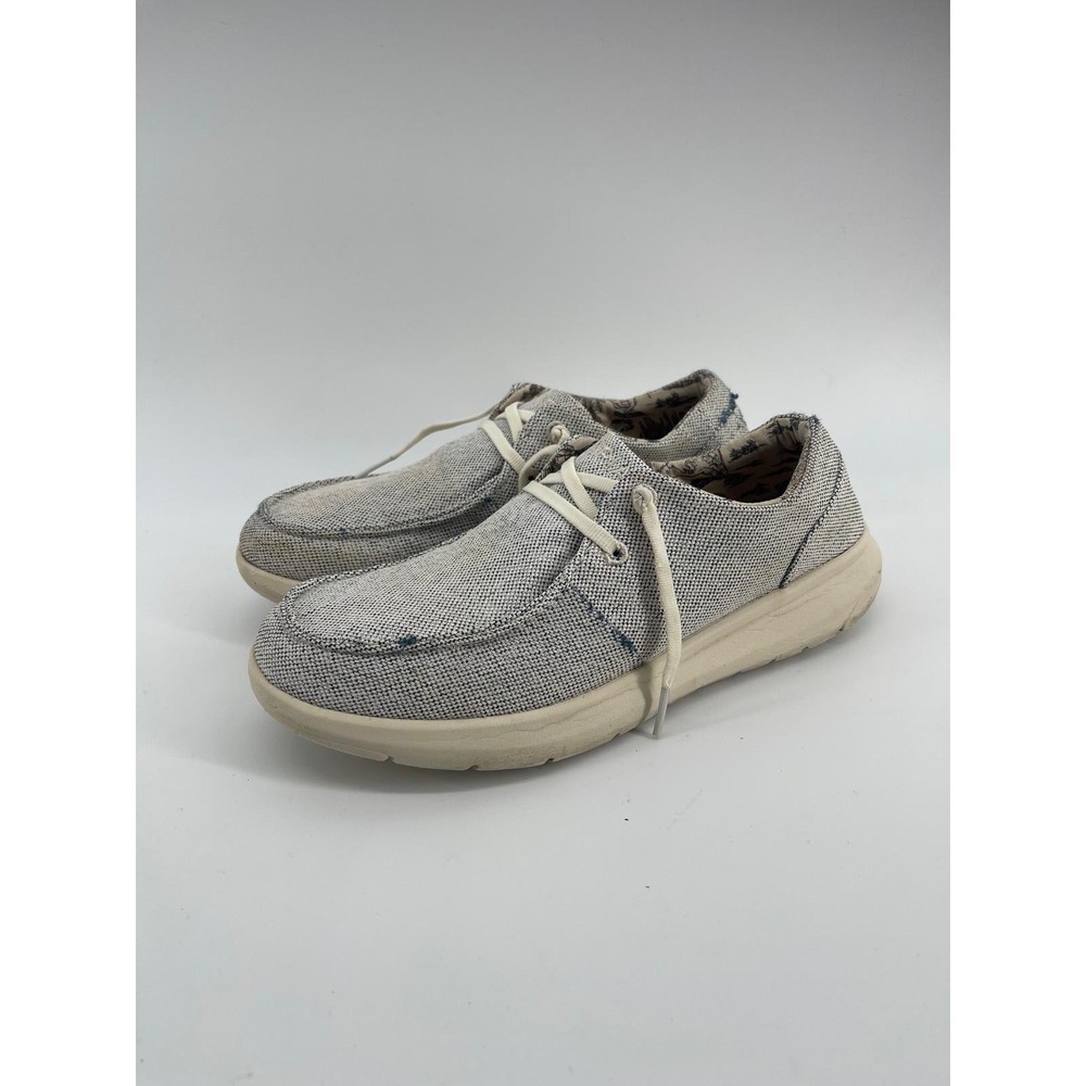 Ariat Hilo Grey White Textile Slip On Casual Shoes 10040308 Womens 8.5B